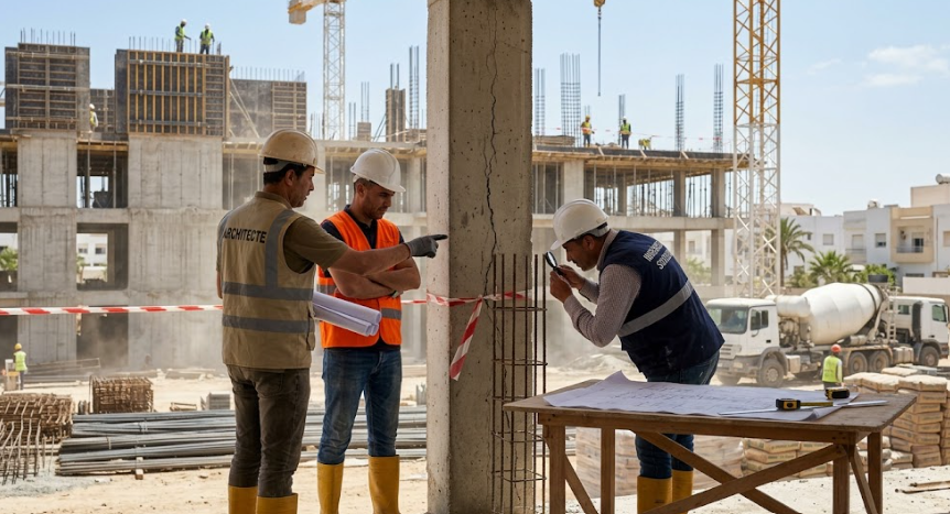 المسؤولية في عقود البناء في تونس بين المقاول والمهندس ومكتب المراقبة الفنية